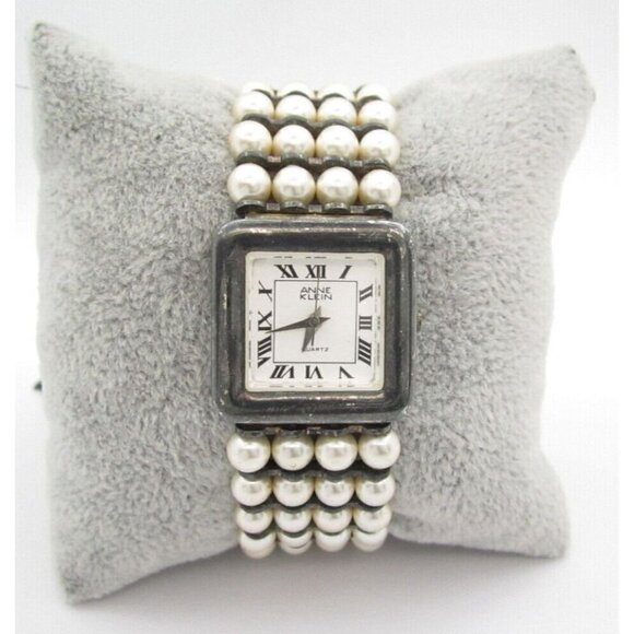 Women Anne Klein Quartz WR Analog 24mm Dial Causal Round Watch (G595) - Picture 1 of 11